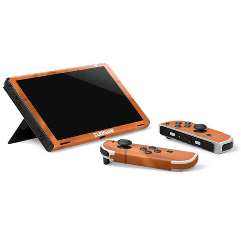Clemson University Orange Jersey Nintendo Switch OLED (2021) Skin